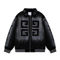 Chaqueta de béisbol de terciopelo para hombre