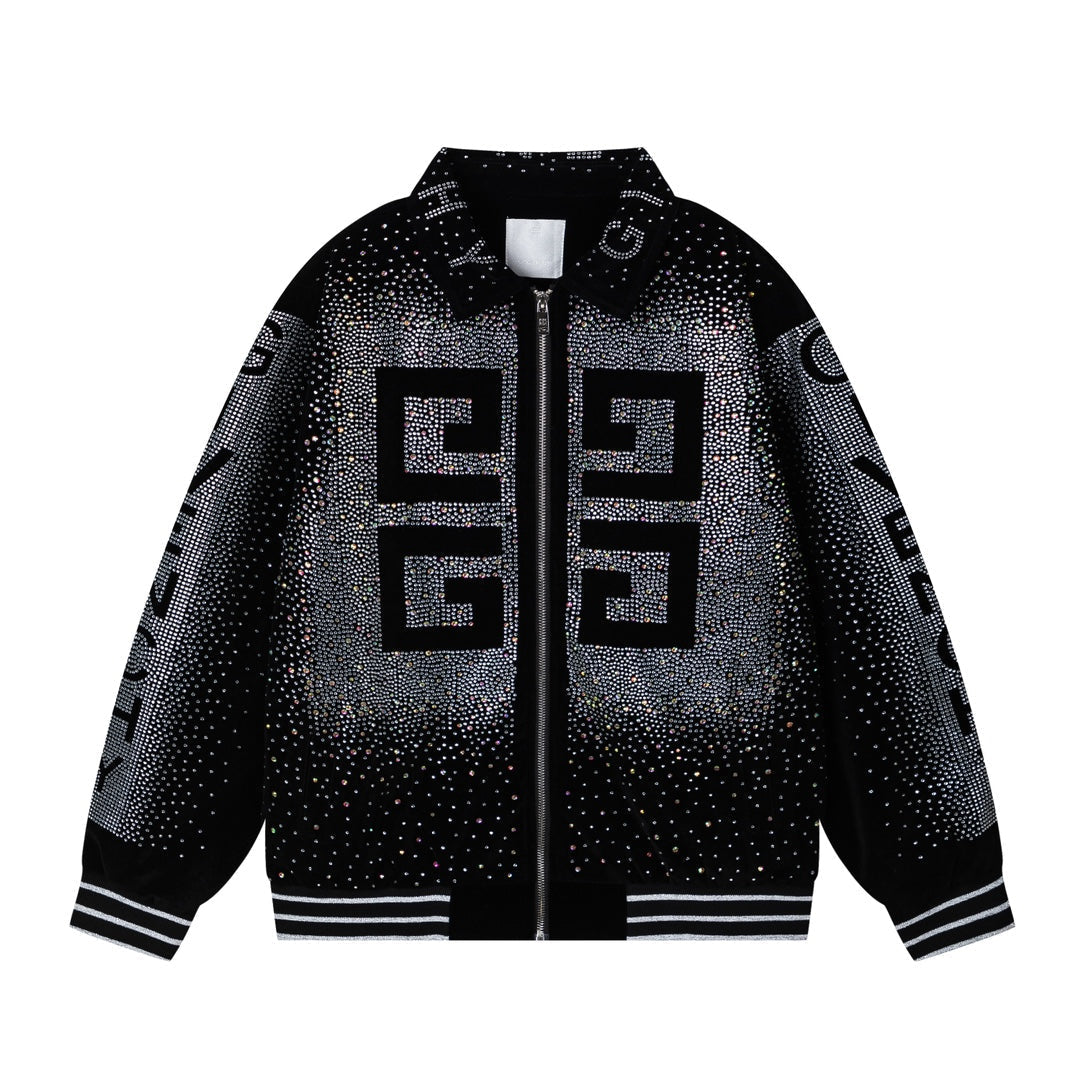 Chaqueta de béisbol de terciopelo para hombre