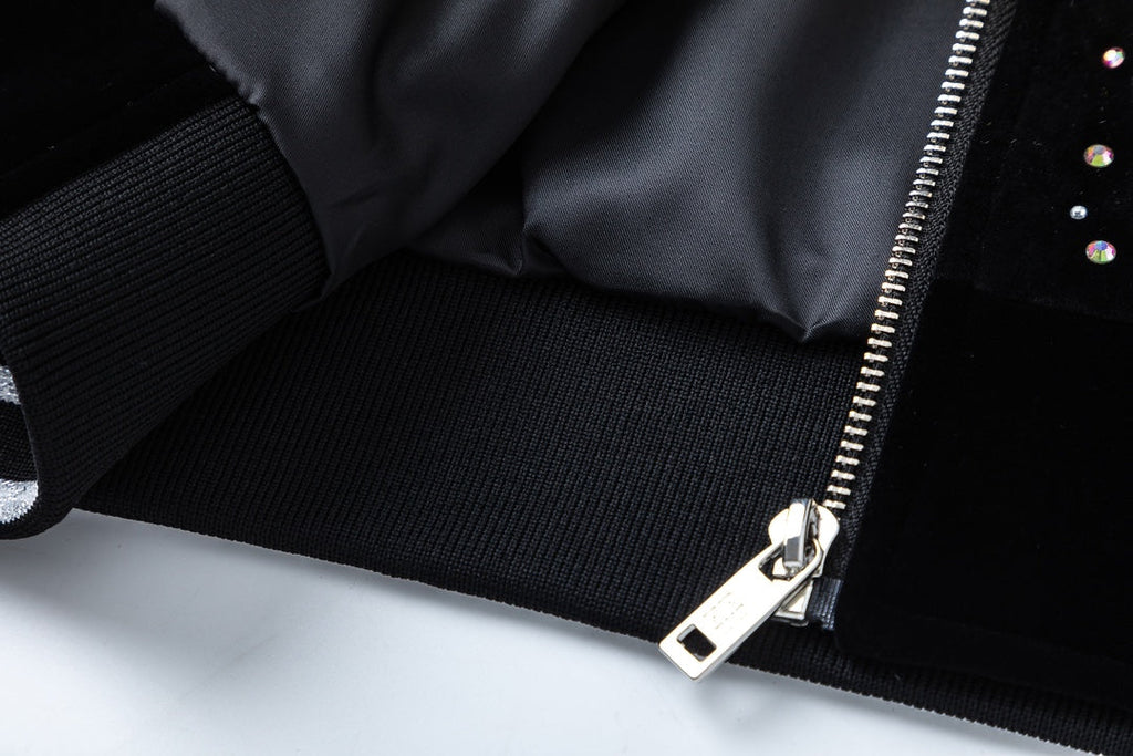 Chaqueta de béisbol de terciopelo para hombre