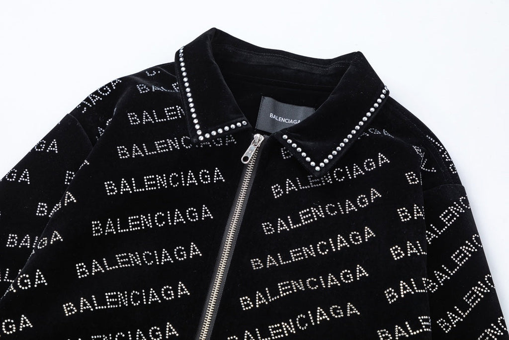 Chaqueta de béisbol de terciopelo para hombre