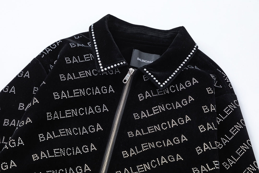 Chaqueta de béisbol de terciopelo para hombre