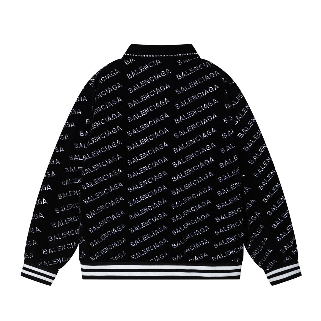 Chaqueta de béisbol de terciopelo para hombre