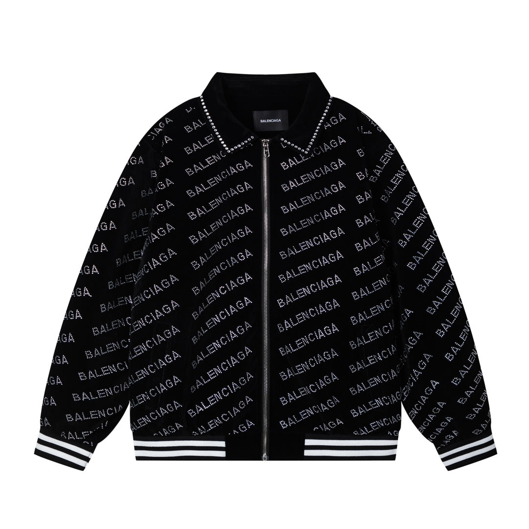 Chaqueta de béisbol de terciopelo para hombre