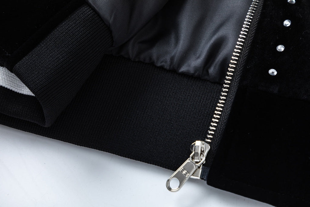 Chaqueta de béisbol de terciopelo para hombre