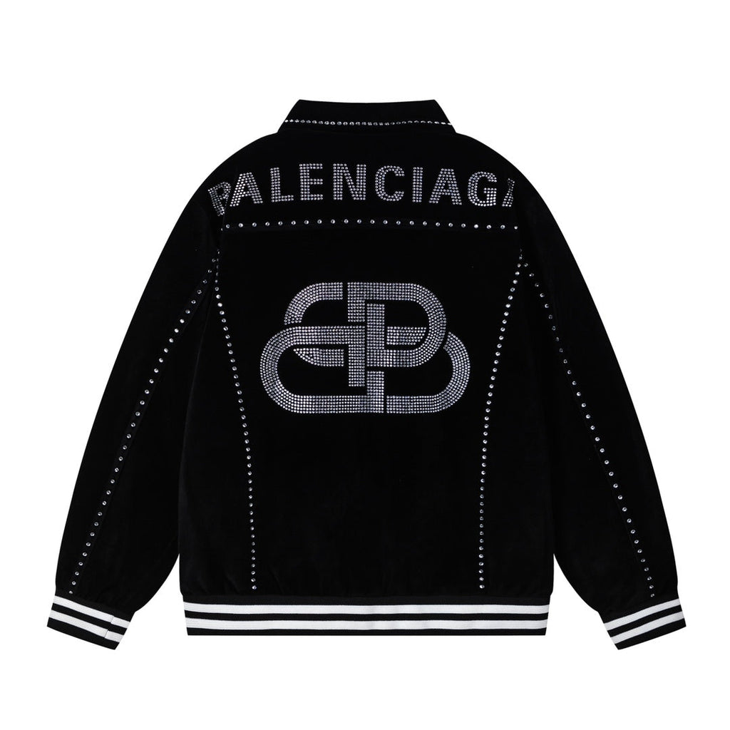 Chaqueta de béisbol de terciopelo para hombre
