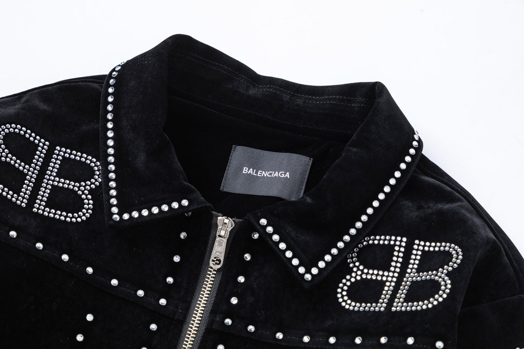 Chaqueta de béisbol de terciopelo para hombre