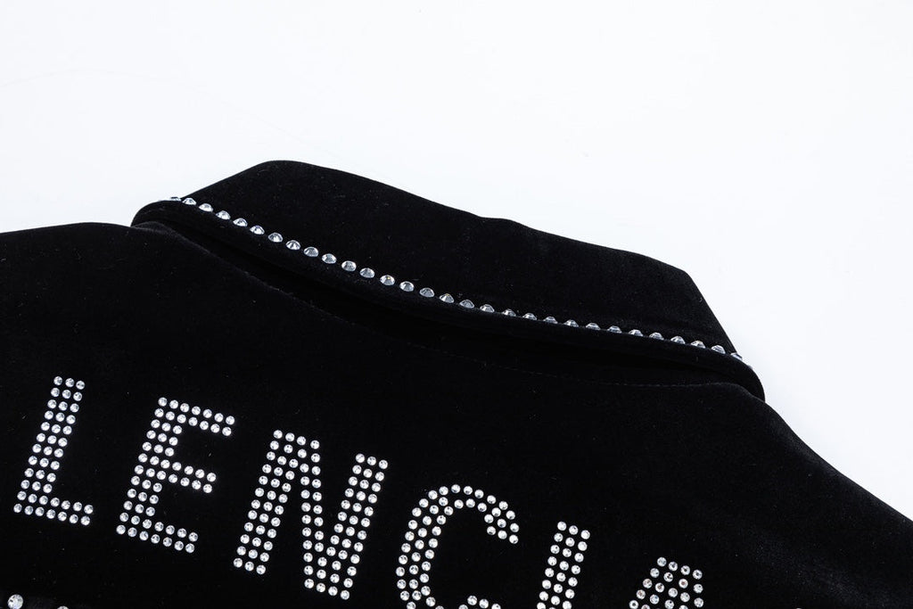 Chaqueta de béisbol de terciopelo para hombre