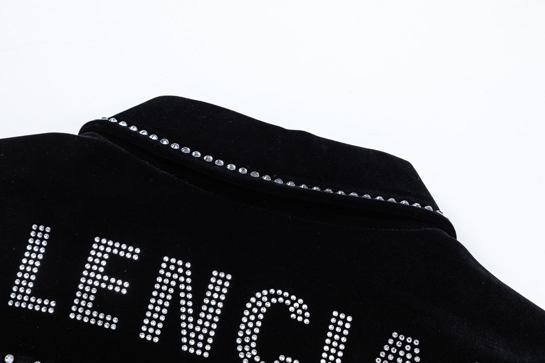Chaqueta de béisbol de terciopelo para hombre