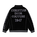 Chaqueta de béisbol de terciopelo para hombre