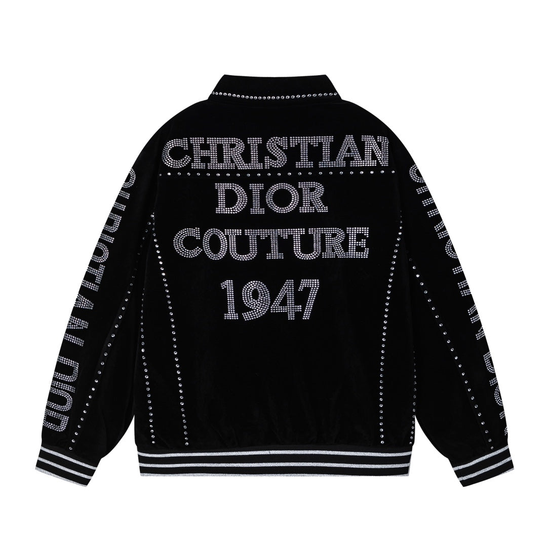 Chaqueta de béisbol de terciopelo para hombre