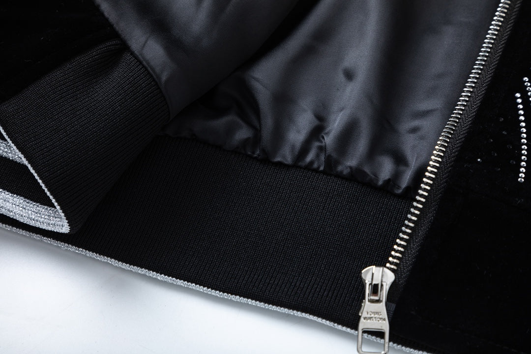 Chaqueta de béisbol de terciopelo para hombre
