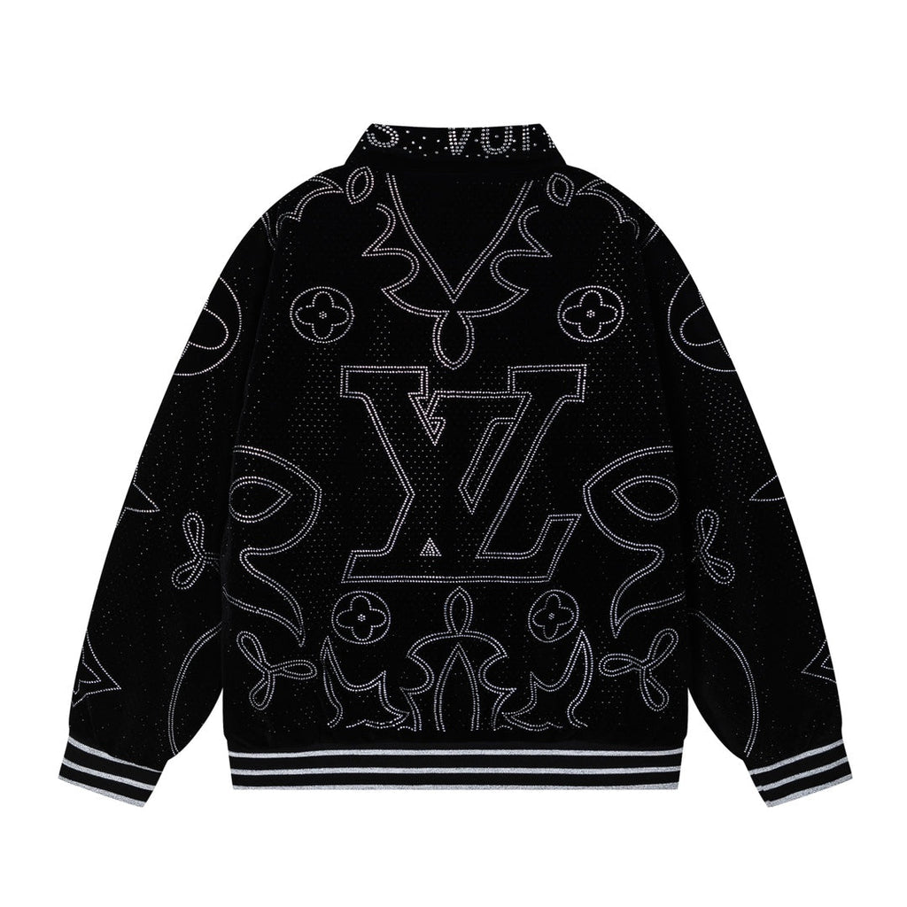 Chaqueta de béisbol de terciopelo para hombre