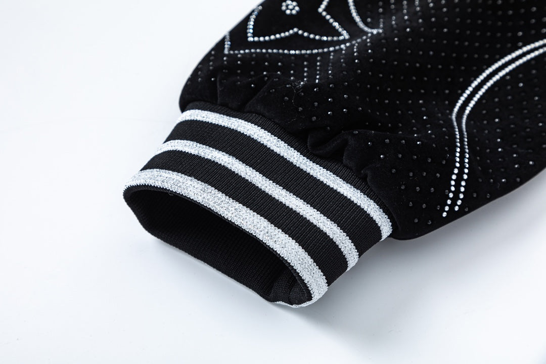 Chaqueta de béisbol de terciopelo para hombre