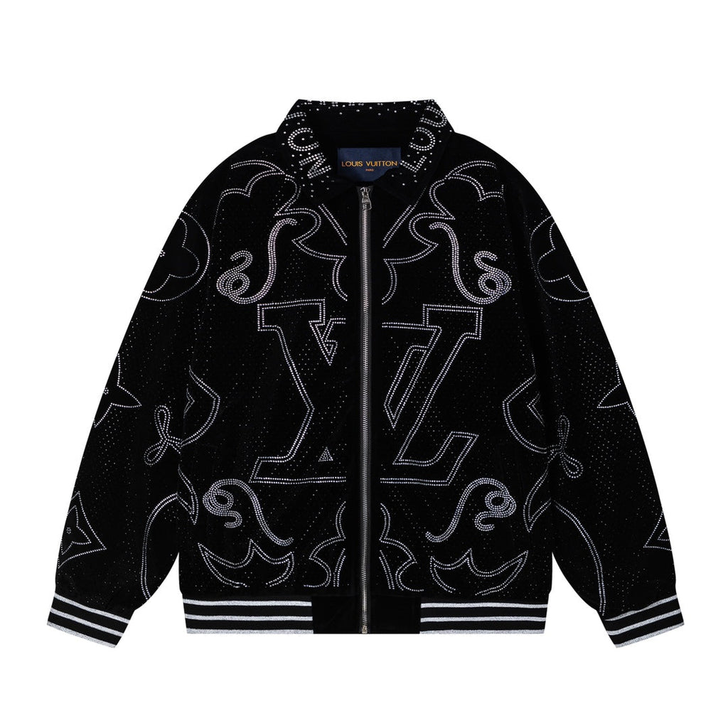 Chaqueta de béisbol de terciopelo para hombre