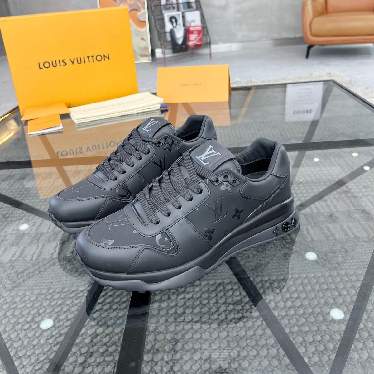 Premium Italian Leather Urban Style Sneakers