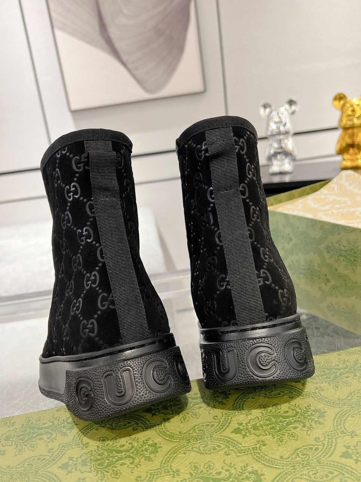 Botas de nieve de piel de oveja para mujer