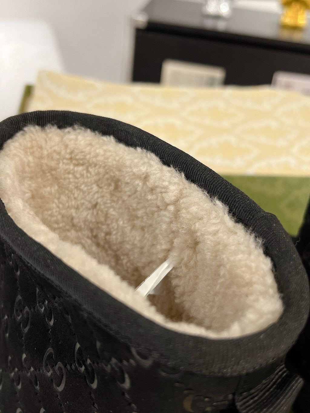 Botas de nieve de piel de oveja para mujer