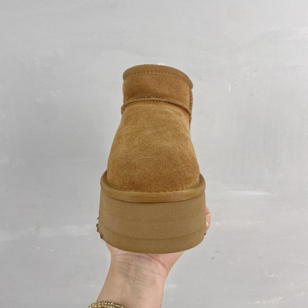 Botas de nieve de suela gruesa para mujer