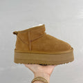 Botas de nieve de suela gruesa para mujer