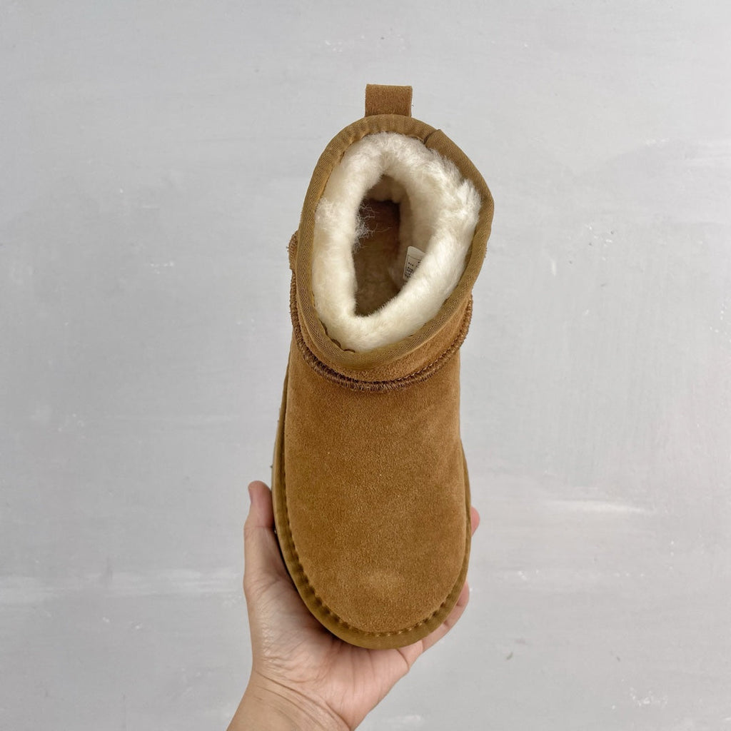 Botas de nieve de suela gruesa para mujer