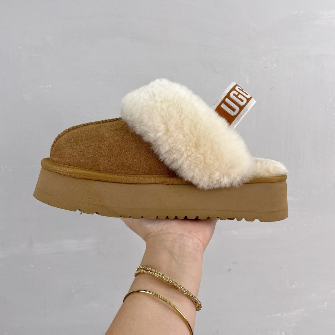 Pantuflas de nieve de suela gruesa para mujer