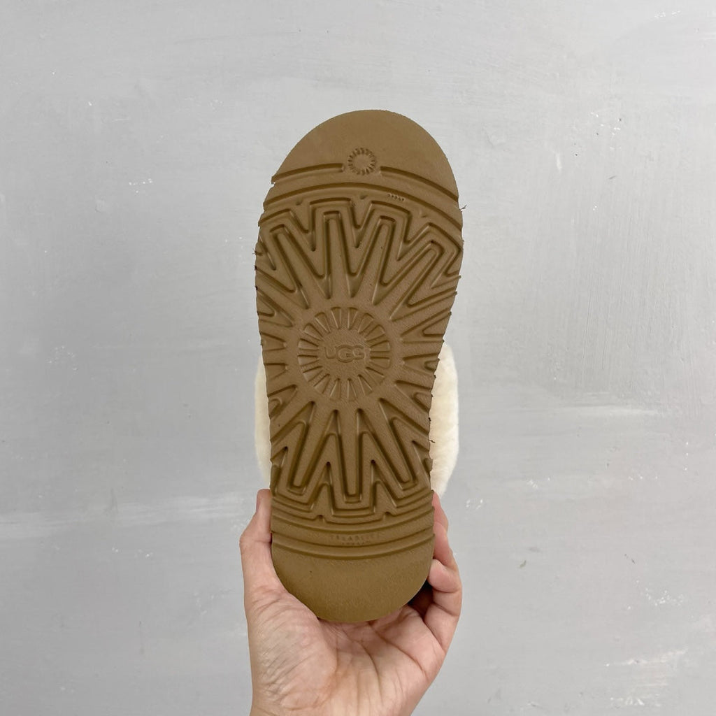 Pantuflas de nieve de suela gruesa para mujer