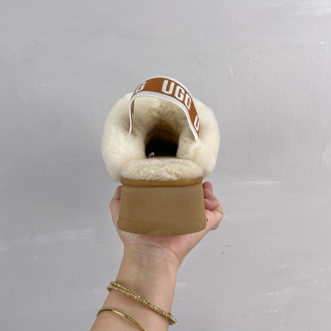 Pantuflas de nieve de suela gruesa para mujer