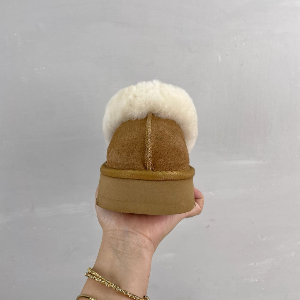 Pantuflas de nieve de suela gruesa para mujer