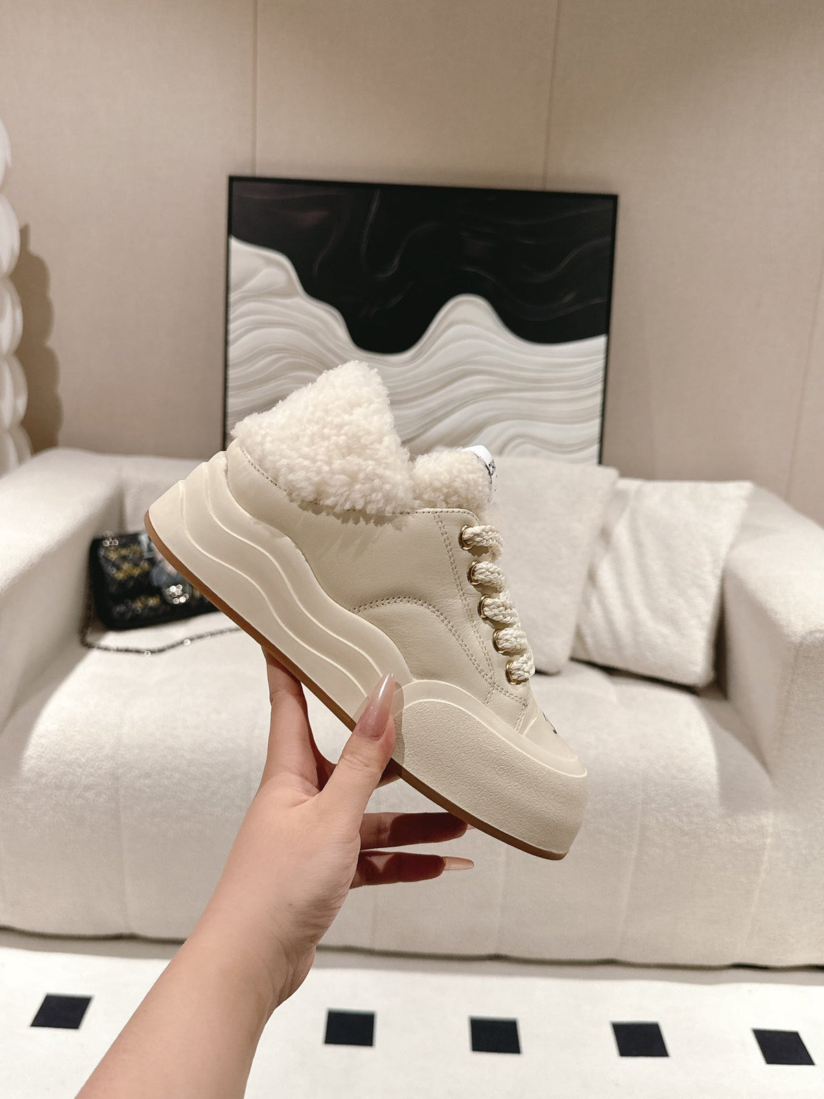 Botas de nieve de plataforma para mujer