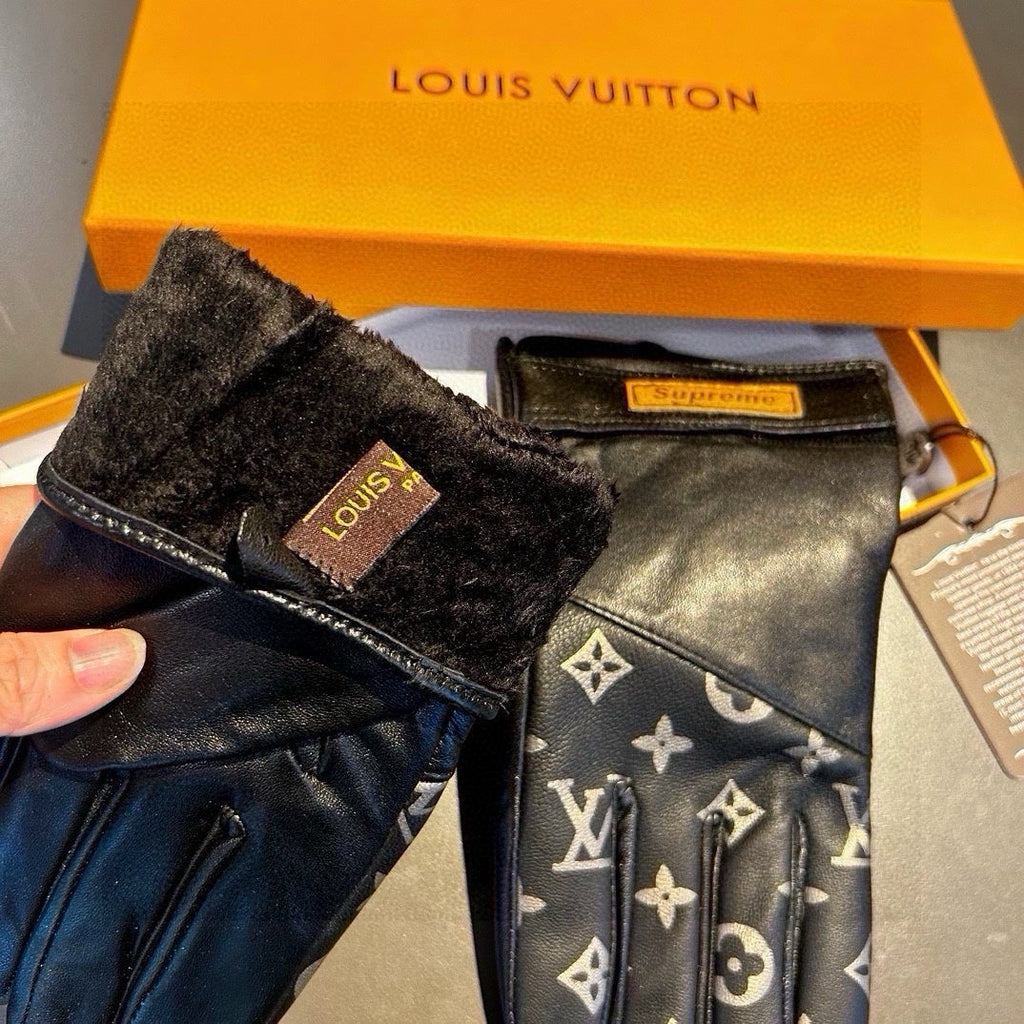 Guantes de piel de oveja para hombre