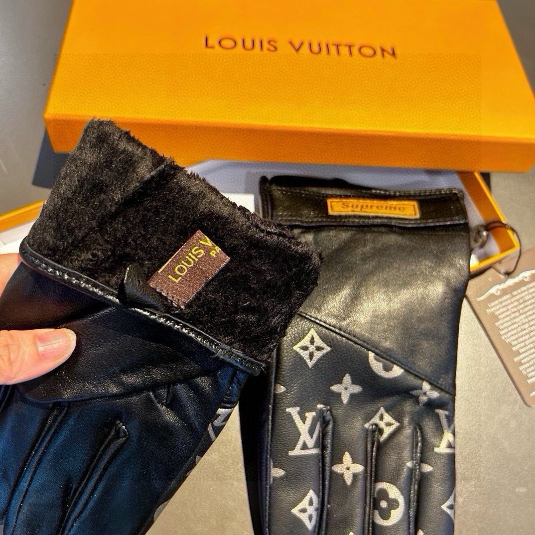 Guantes de piel de oveja para hombre