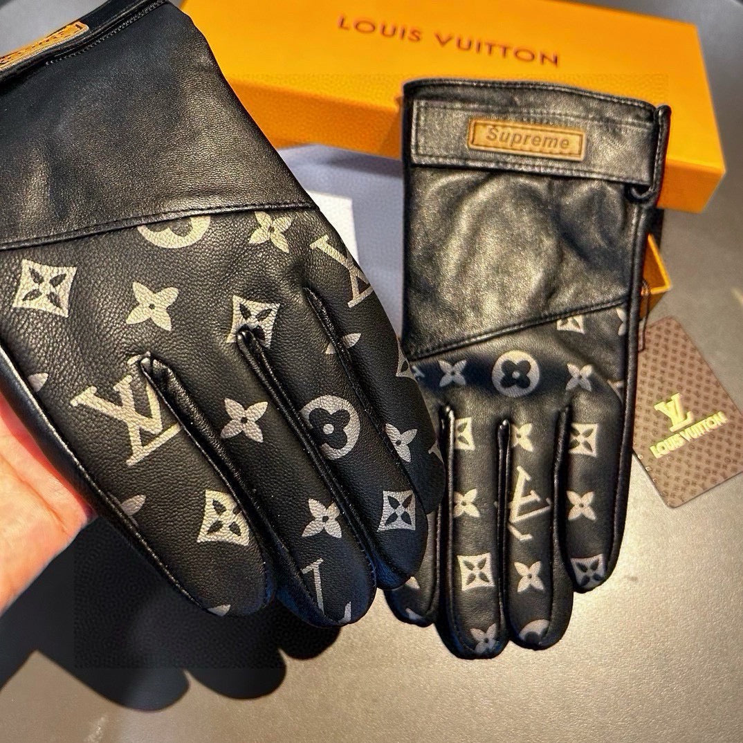 Guantes de piel de oveja para hombre