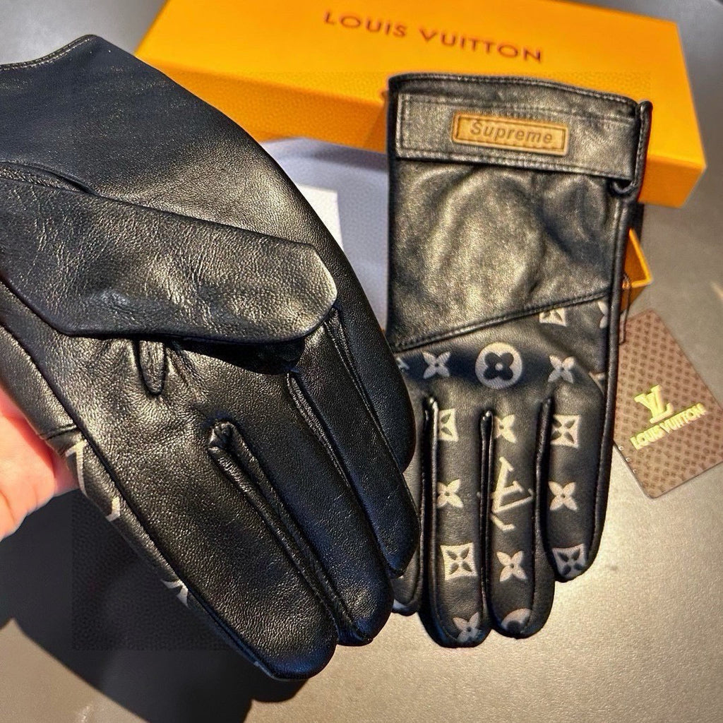Guantes de piel de oveja para hombre