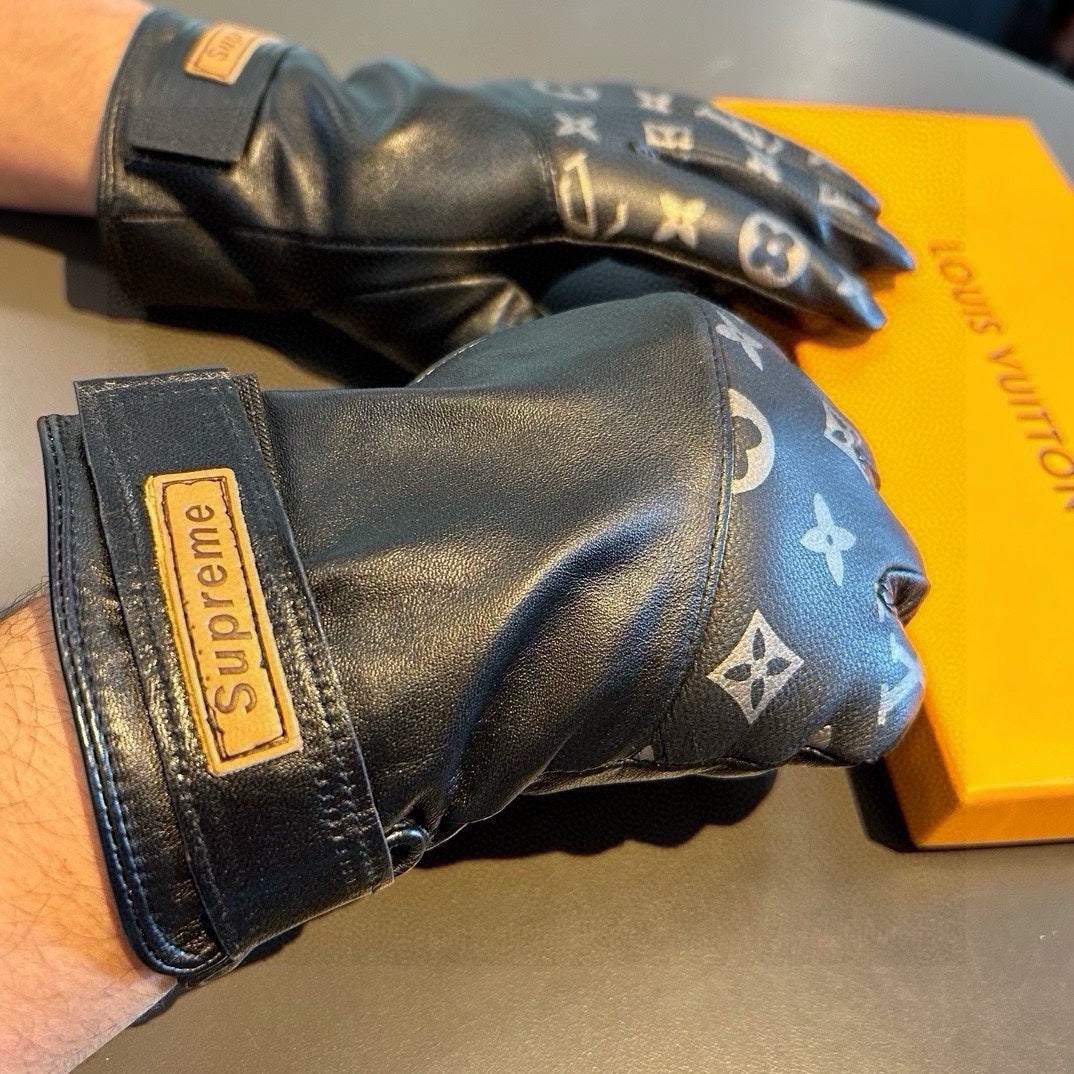 Guantes de piel de oveja para hombre