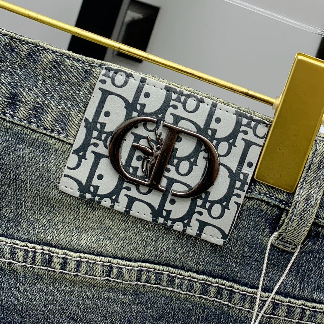 Pantalones vaqueros de mezclilla vintage premium para hombre