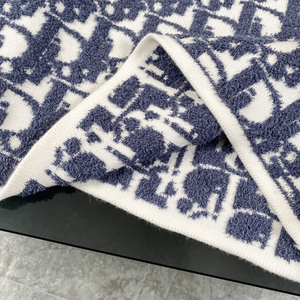 Suéter de manga larga de jacquard de cachemir