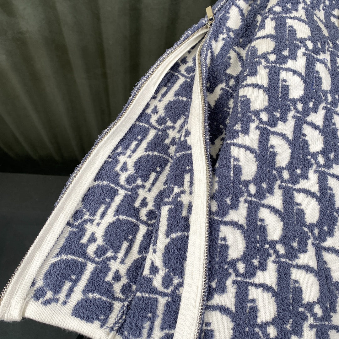 Suéter de manga larga de jacquard de cachemir
