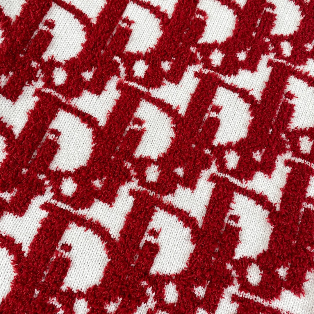 Suéter de manga larga de jacquard de cachemir