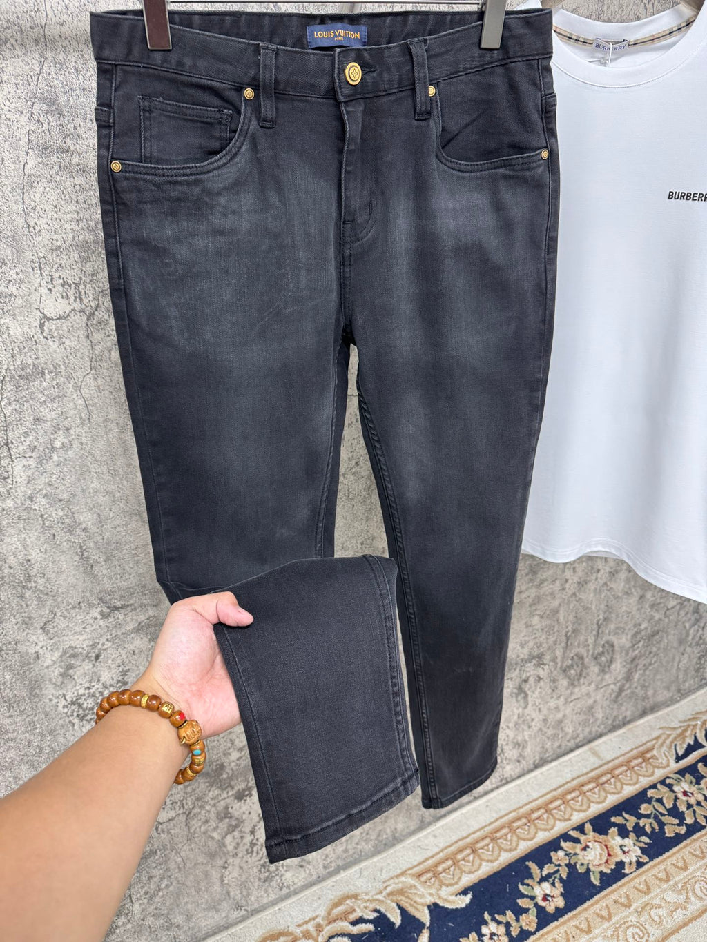 Pantalones vaqueros elásticos ajustados para hombre