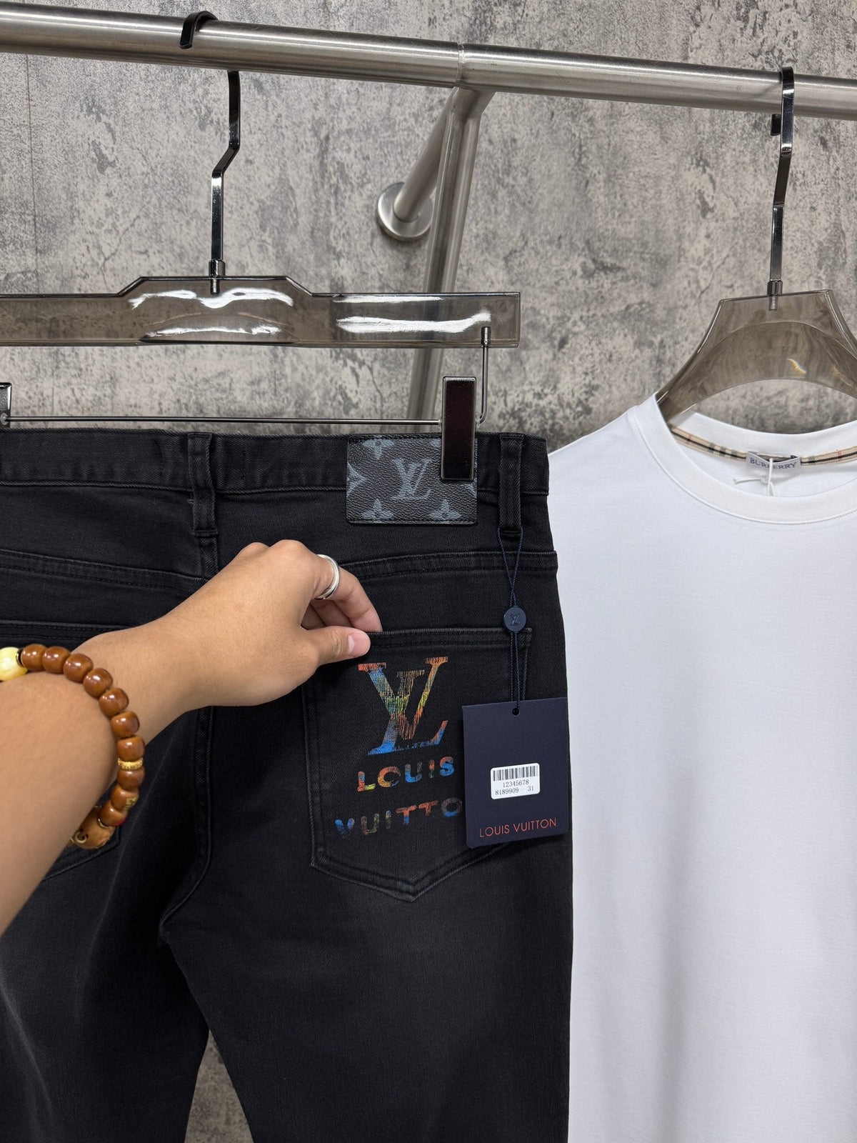 Pantalones vaqueros elásticos ajustados para hombre