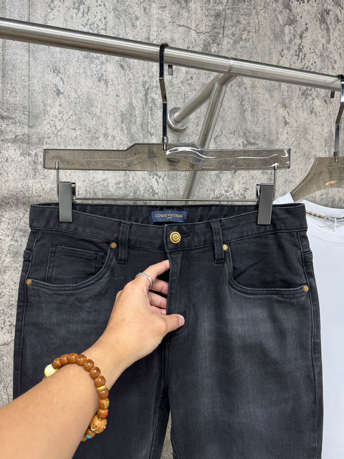 Pantalones vaqueros elásticos ajustados para hombre