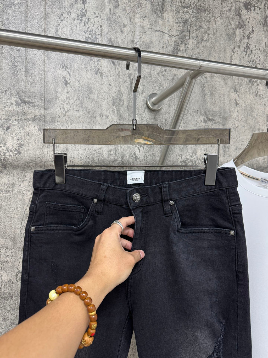 Pantalones vaqueros elásticos ajustados para hombre