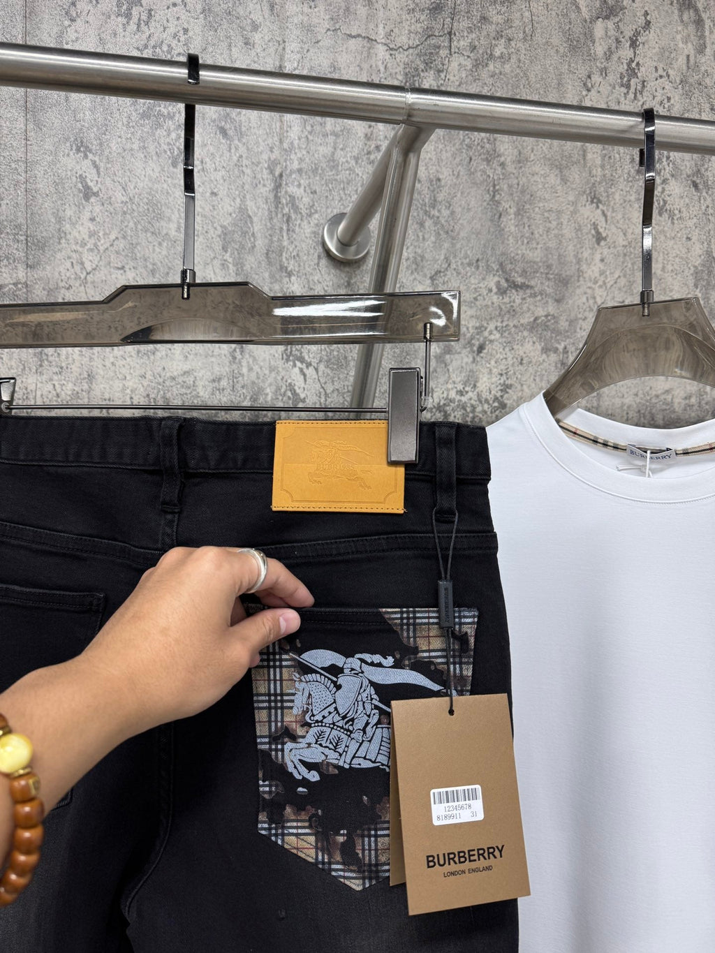 Pantalones vaqueros elásticos ajustados para hombre