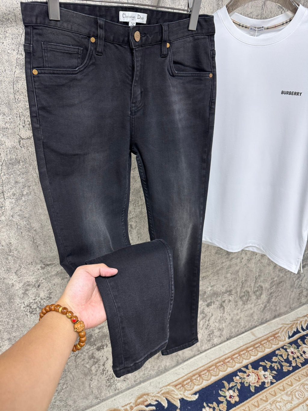 Pantalones vaqueros elásticos ajustados para hombre