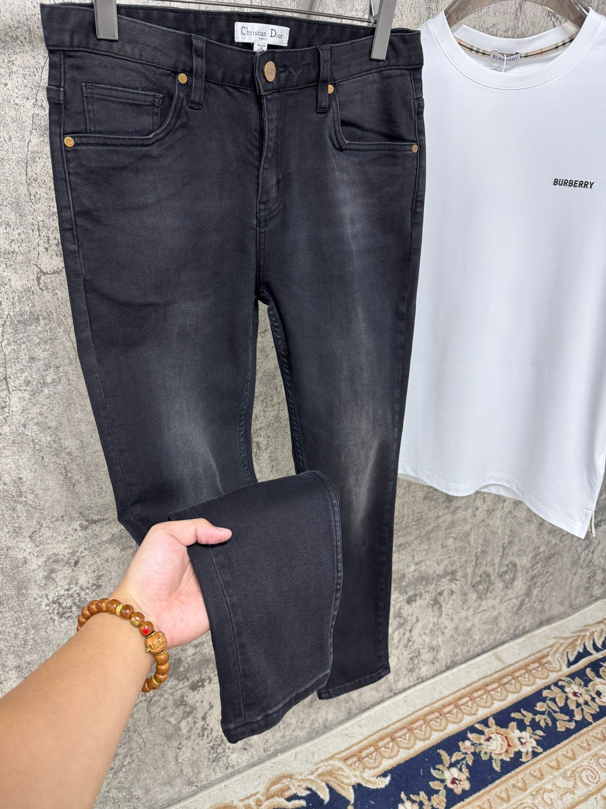 Pantalones vaqueros elásticos ajustados para hombre