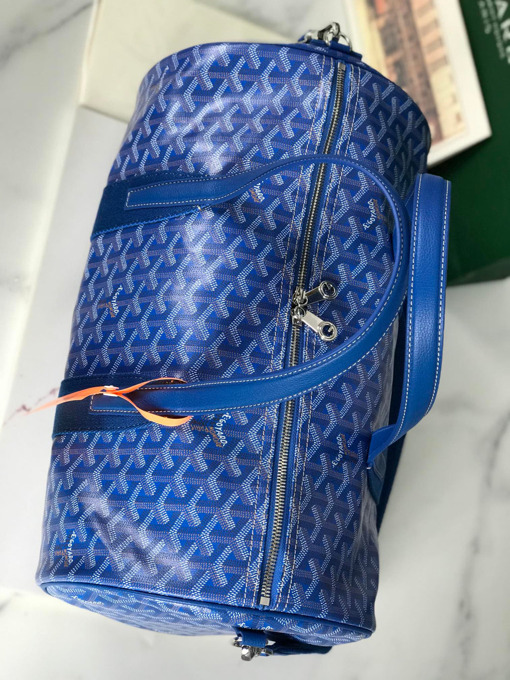 Bolsa deportiva de viaje tipo barril – Azul (40 cm)