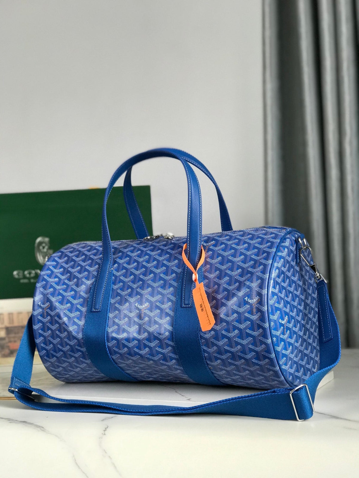 Bolsa deportiva de viaje tipo barril – Azul (40 cm)