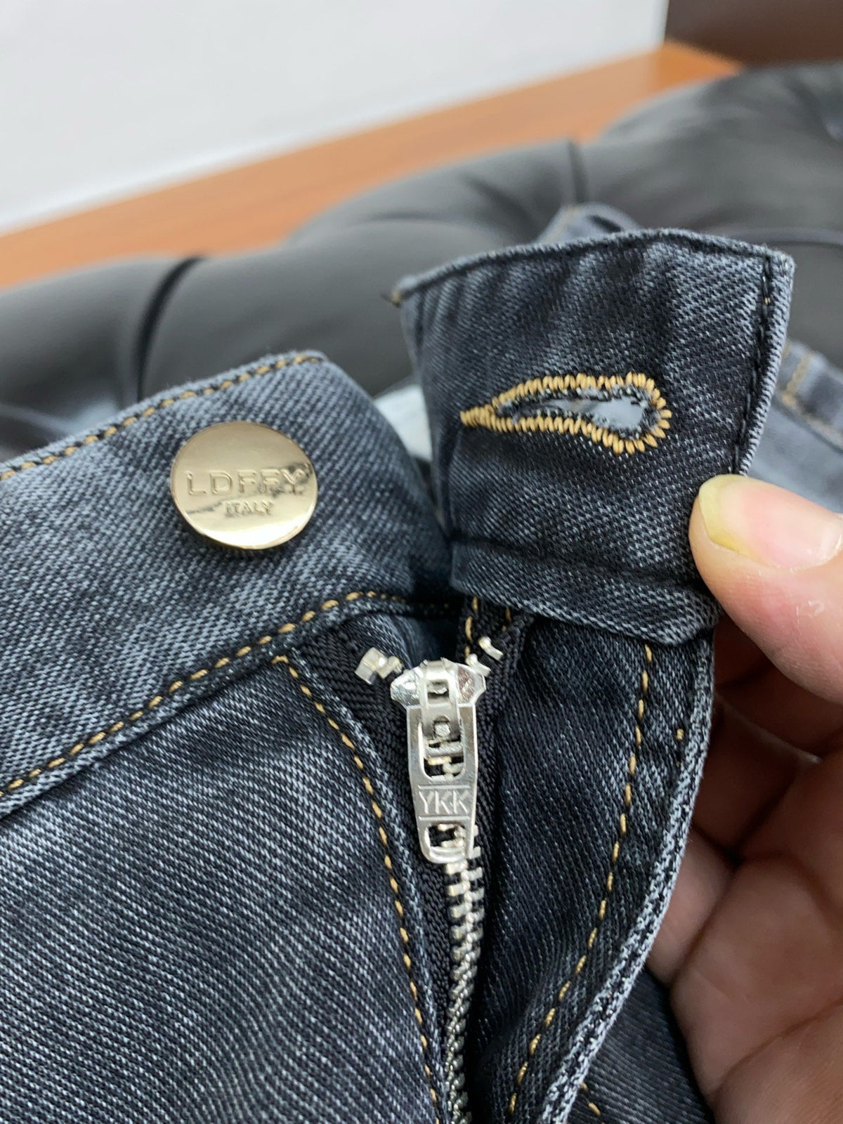 Pantalones vaqueros elásticos de corte recto y ajustado para hombre