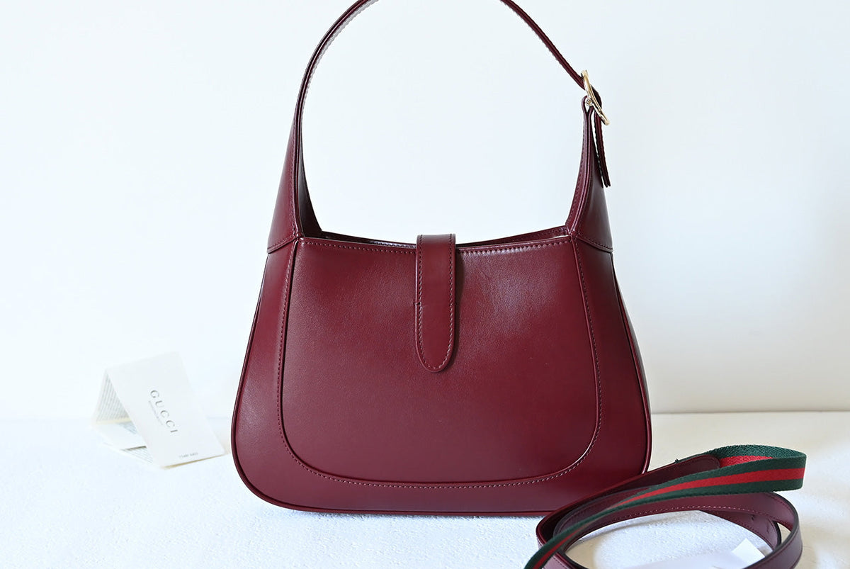 Bolso de hombro Jackie, nueva versión, de piel roja