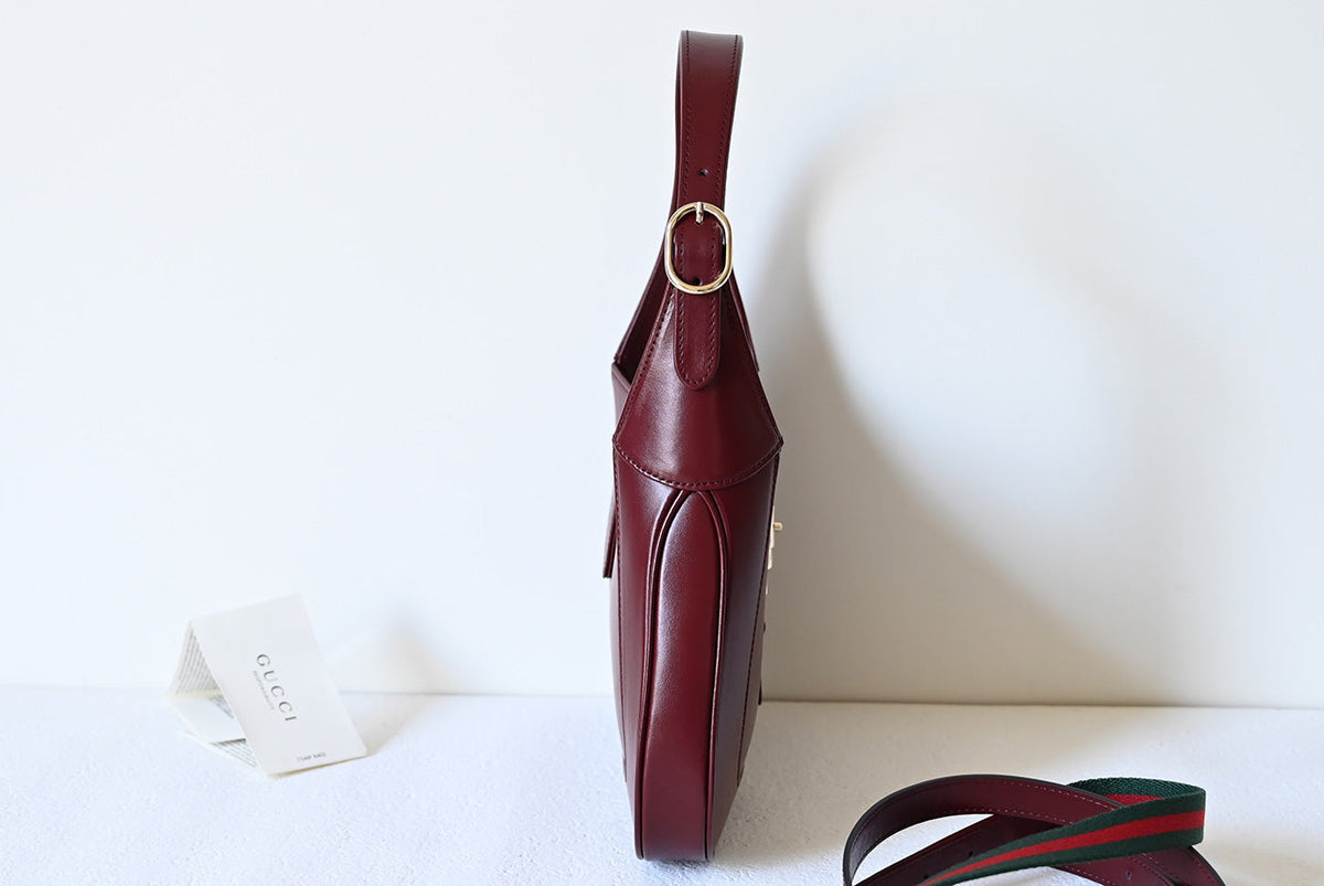 Bolso de hombro Jackie, nueva versión, de piel roja